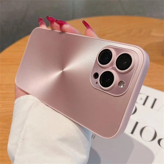 Luxury Laser Aurora CD Pattern Matte Case For iPhone 16 15 14  Pro Max 16 Plus Soft Bumper Shockproof Armor Hard Cover
