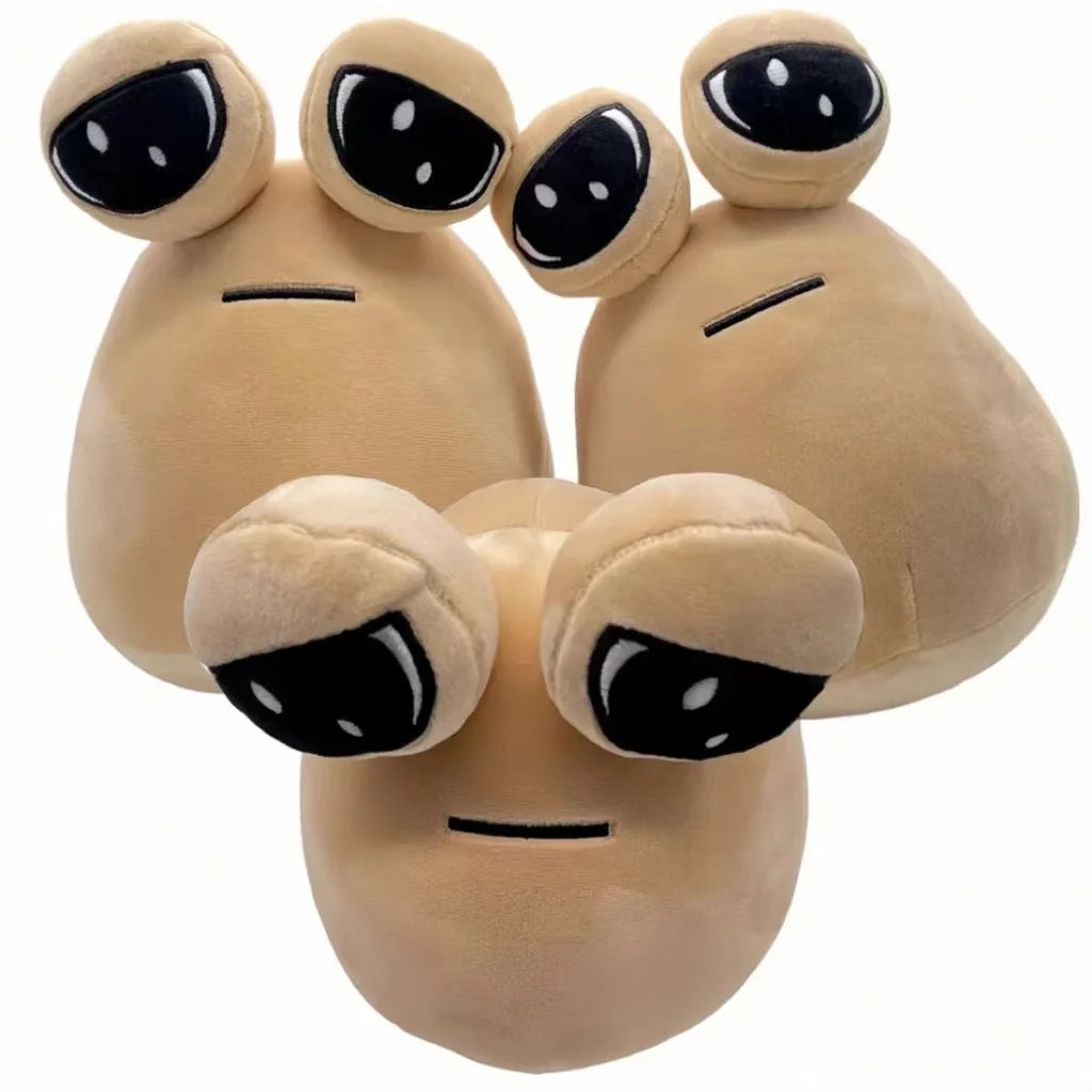1/4Pcs My Pet Alien Pou Plush Toy Kawaii Alien Pet Doll Cute Pou Stuffed Toys Soft Pillow Plush Animal Gift Toys For Kids Girls