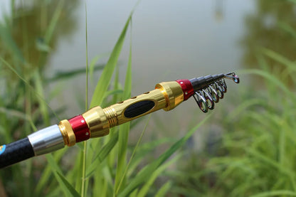 Yernea Short Sea Fishing Rods Fiber Telescopic Fishing Rod  99% Carbon 1.8-3.6M Spinning Telescopic Fishing Tackle Spinning Rod