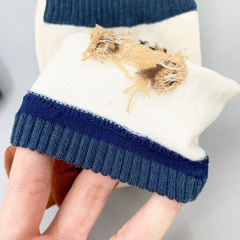 Good Quality Cartoon Elegant Lady Bear Women's  Cute Socks Cotton Harajuku Style Woman Novelty Breathable Sox Christmas Gifts