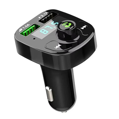 LED MP3 Car Bluetooth FM Audio Receiver Hands-Free Bluetooth 5.0 Transmitter 2.1A 3.1A QC3.0 PD Type C Dual USB Car kit Charger