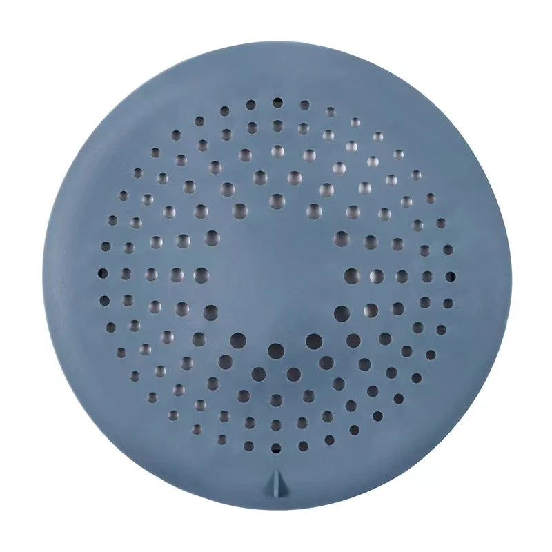 Shower Drain Hair Catcher Drain Cover Bathroom Tub with Suction Cup 5.9 Inches Silicone Sink Strainer Suit for Bathtub,