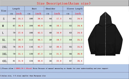 Full Zip Up Spider Hoodie Women Men Streetwear Harajuku Graphic Oversized Jacket Hood Shirt Punk Gothic Y2K Clothes Sweatshirt