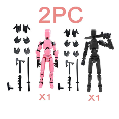 3PCS-Lucky Puppets 13 Doll,Multiple Styling Combinations Robot Model,Cheap Holiday Gift,Cool Robot Doll Desktop Decoration
