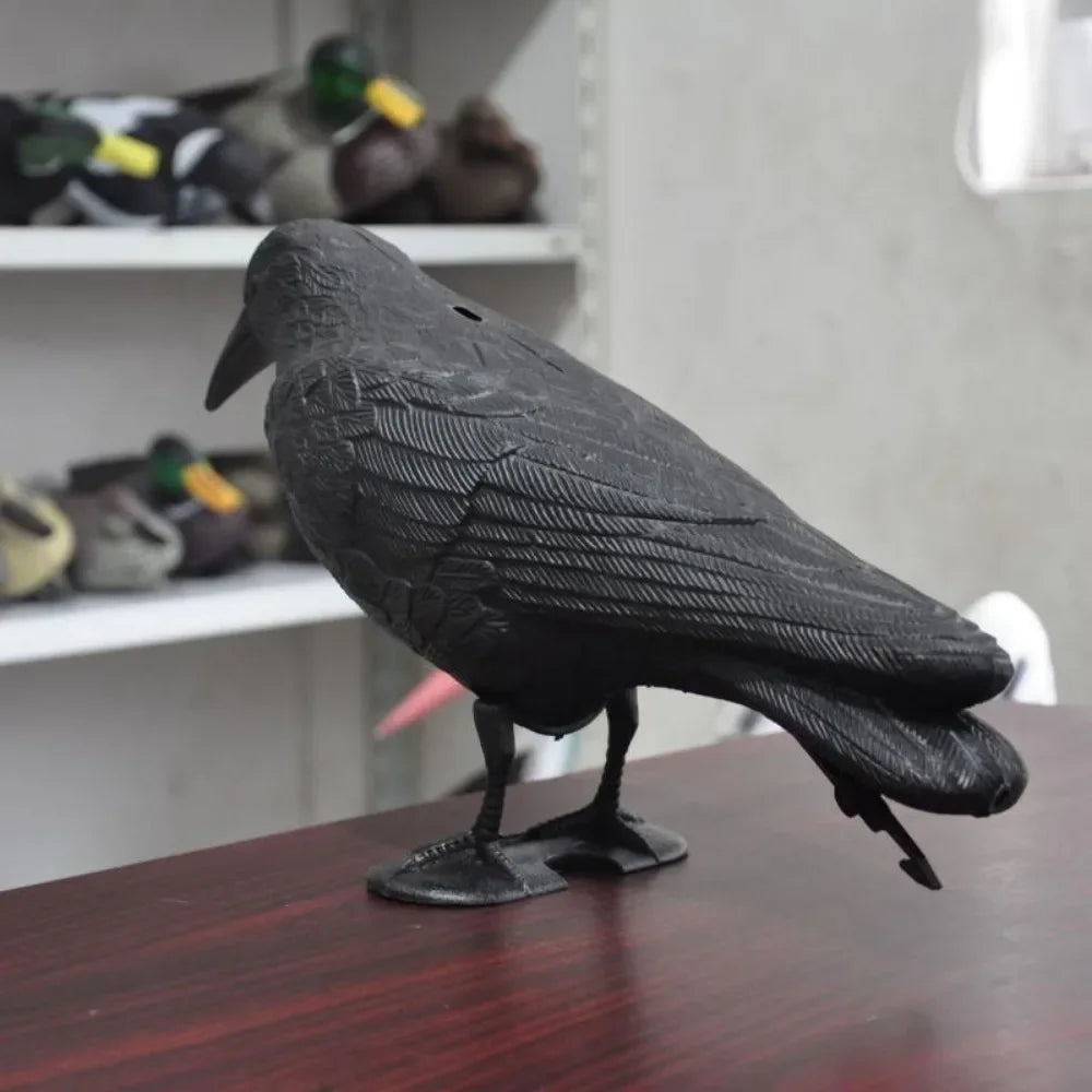 Decoracion Jardin ExteriorSimulation Black Crow Raven Bird Repellent Pest Control Pigeon Repellent Garden Decoration Outdoor