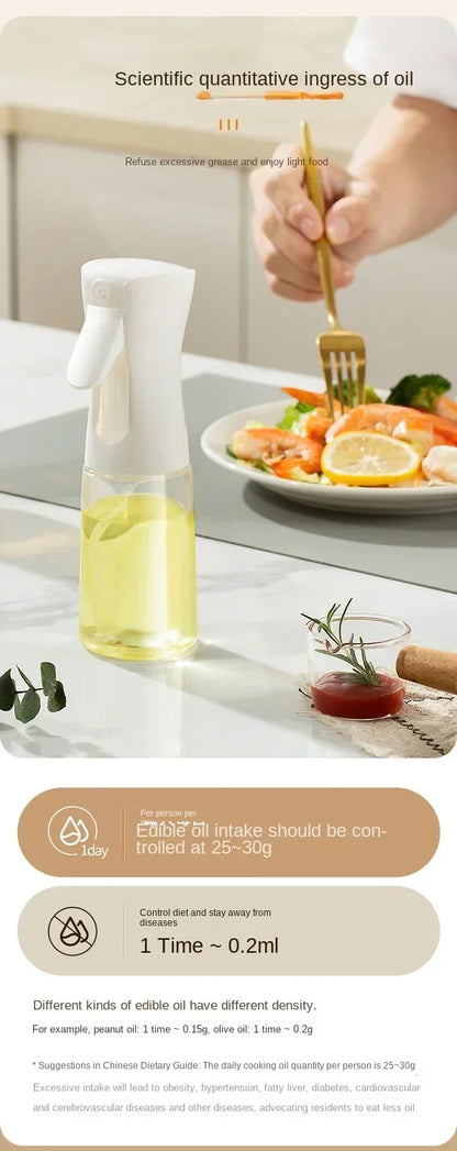 Oil Spray for Cooking Olive Oil Dispenser Bottle Sprayer Mist-Reusable Food Grade Oil Vinegar Spray Bottle Kitchen Accessories