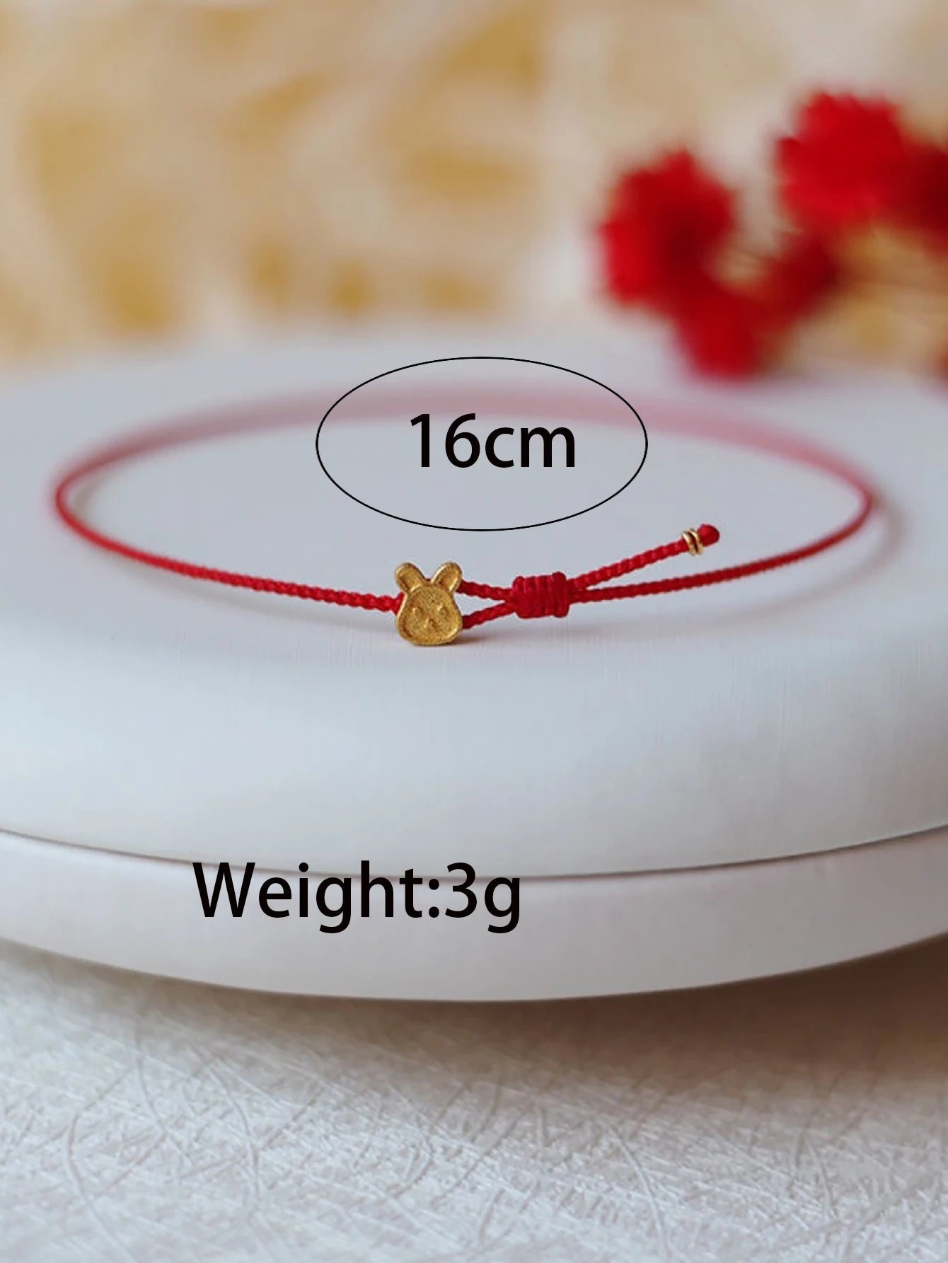 1pc Huan Beauty Jade Rabbit Bracelet Girl Rich Rabbit Small Rabbit Niche Design High Appearance Level Bracelet Gift-S070