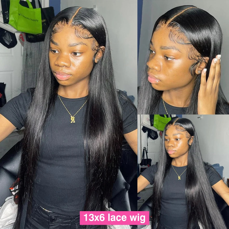 13x4 Bone Straight Lace Front Wig 30 40 Inch Lace Front Human Hair Wigs For Women 13x6 Brazilian Hair Glueless wigs Human Hair