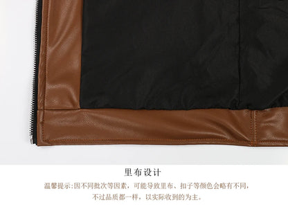 Mauroicardi Spring Autumn Cool Luxury Short Black Soft Light Pu Leather Jacket Men Zipper Casual Mens Jackets and Coats Fashion
