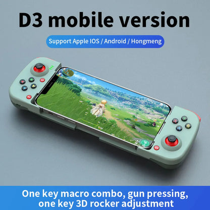 Gamepad Telescopic Joystick D3 For PS4 Phone Stretching Joystick BT 5.0 Wireless Game Controller Apple IOS Android PUBG Switch