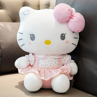Hello Kitty Plush Toy Sanrio Plushie Doll Kawaii Hello Kitty Stuffed Animals Hello Kitty Cushion Sofa Pillow Home Decor Kid Gift