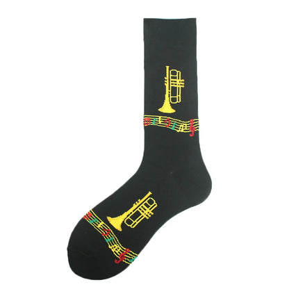 Happy Design Funny Socks Men Unisex Sheep Beer Dinosaur Pattern Sokken  Divertidos Jacquard Calcetines Unisex Hip Hop Skateboard