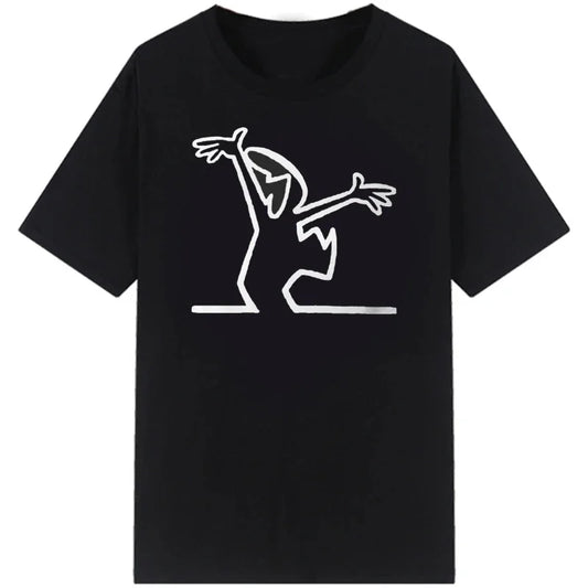 La Linea The Line Osvaldo Cavandoli TV T Shirt men Happy Fashion Women's tshirts Streetwear Tee Round Neck Casual Tops Camisetas