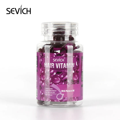 30Pcs Anti Hair Loss Hair Vitamin Capsule Oil Keratin Complex Oil Smooth Silky Hair Serum Hair Mask Repair Frizz Damaged Sevich