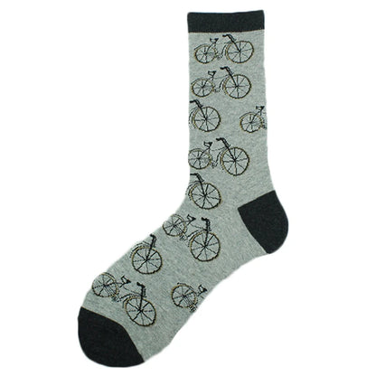 Happy Design Funny Socks Men Unisex Sheep Beer Dinosaur Pattern Sokken  Divertidos Jacquard Calcetines Unisex Hip Hop Skateboard