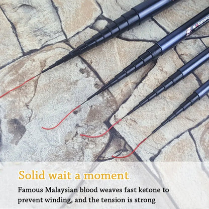 Ultralight Telescopic Fishing Rod Carbon Fiber Stream Lake Hand Pole Carp Feeder Portable Fishing Rods Tackle