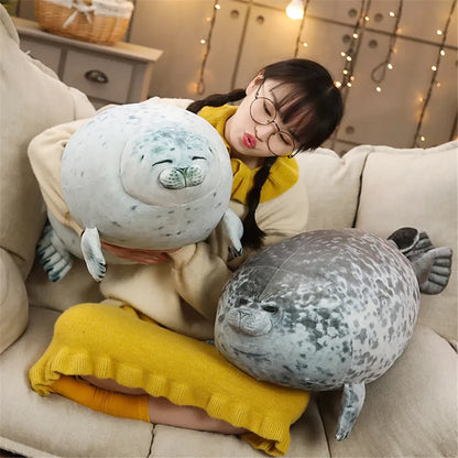 Hot 3D Novelty Throw Pillows Cute Real Life Sea Lion Plush Toys Soft Seal Plush Stuffed Plush Housewarming Party Hold Pillow