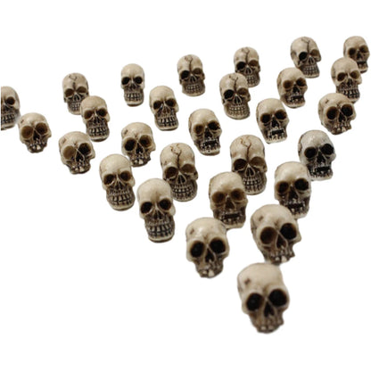 20Pcs Gothic Skull Sculptures Collectable Halloween Decoration Skeleton Statues Ornament Landscape Garden Potted Plant Decor