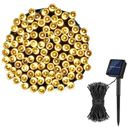 50/100 LED Solar String Light Fairy Garden Waterproof Outdoor Lamp 6V Garland for Christmas Xmas Holiday Party Home Decoration
