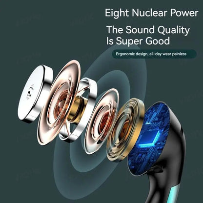 9D HIFI Heavy Bass Waterdrop Style Wired Earphones 3.5MM AUX/Type-C Digital Chip Headsets For Samsung Xiaomi Android Tablet PC
