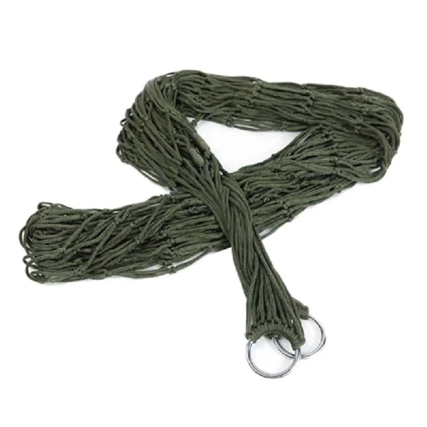 Outdoor Supplies Bold Mesh Hammock Nylon Rope Single Hammock Outdoor Furniture Camping