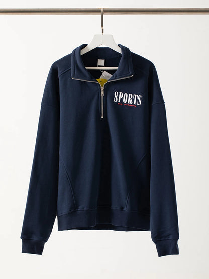 Letter Printed Sport Sweatshirts For Women Loose Casual Long Sleeve Hooded Sweatshirt 2024 New Streetwear Fashion Pullover Tops
