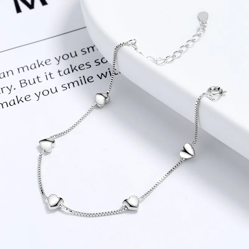 VENTFILLE 925 Sterling Silver Diamond-Studded Butterfly Bracelet Women's Fashion Temperament Flower Adjustable Bracelet