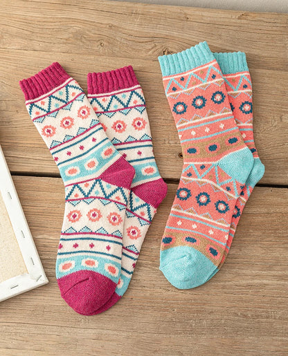 5Pairs New Design Witner Socks Thick Warm Christmas Socks Man Women Couple Socks Free Size 9022