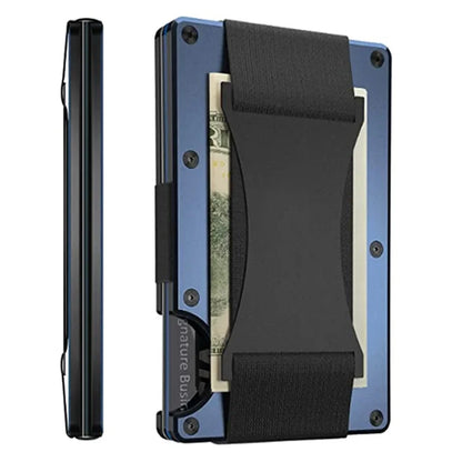 Rfid Credit Card Holder Slim Metal Magic Wallets Men Women Thin Mini Id Bank Cardholder Aluminium Alloy Case Wallet for Men
