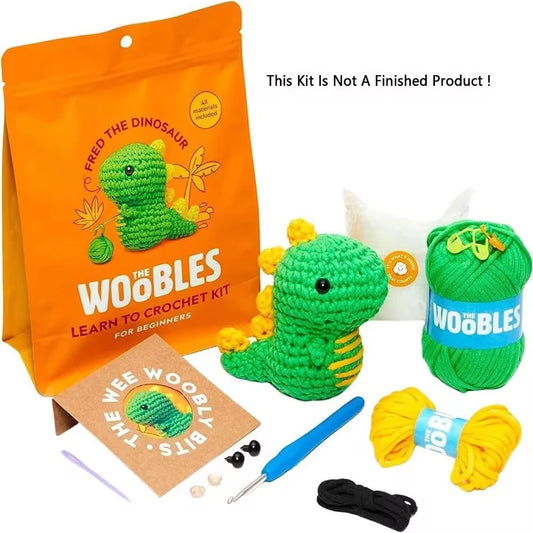 Multifunction Crochet Stuffed Animal Kit With Crochet Hooks Handmade DIY Crochet Kit Non-Finished Product Beginner Yarn Set Kit