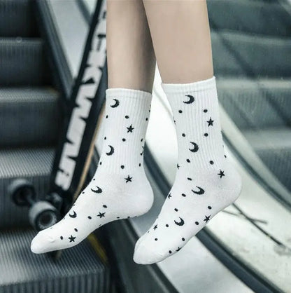 1 Pair Women's Cartoon Casual Cotton Harajuku  Skateboard Socks