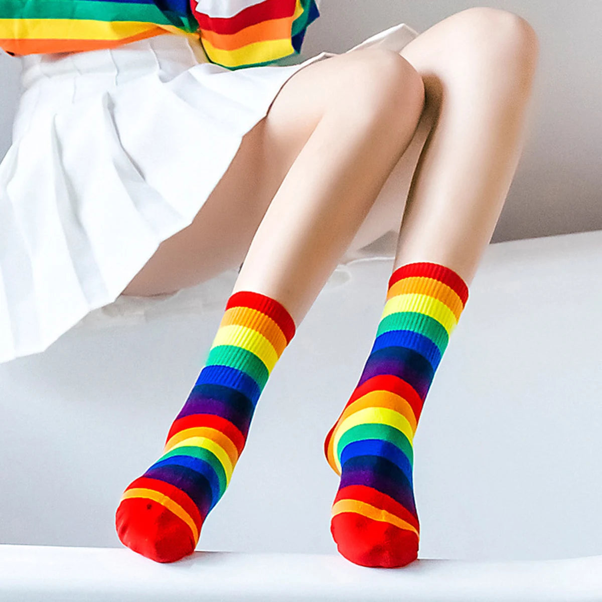 1 Pair Women's Cartoon Casual Cotton Harajuku  Skateboard Socks