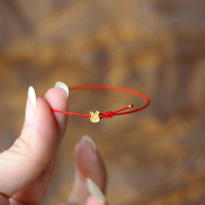 1pc Huan Beauty Jade Rabbit Bracelet Girl Rich Rabbit Small Rabbit Niche Design High Appearance Level Bracelet Gift-S070