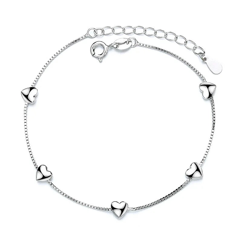 VENTFILLE 925 Sterling Silver Diamond-Studded Butterfly Bracelet Women's Fashion Temperament Flower Adjustable Bracelet