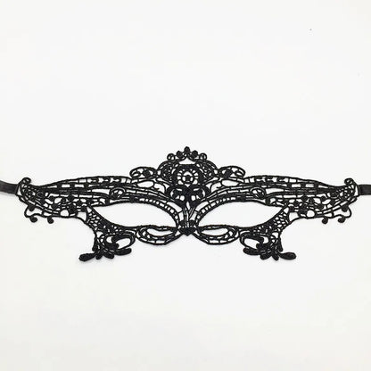 Black Color Sexy Women Lace Masquerade Mask for Carnival Halloween Half Face Cosplay Masks Festive Animal Party Supplies