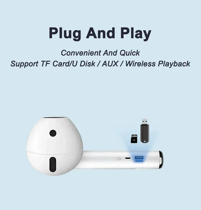 ‌Wireless Bluetooth Speaker Deep Bass Portable Outdoor Speaker with TF Card Charging Box IPX5 Waterproof Birthday Gift‌