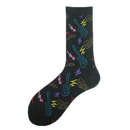 Happy Design Funny Socks Men Unisex Sheep Beer Dinosaur Pattern Sokken  Divertidos Jacquard Calcetines Unisex Hip Hop Skateboard
