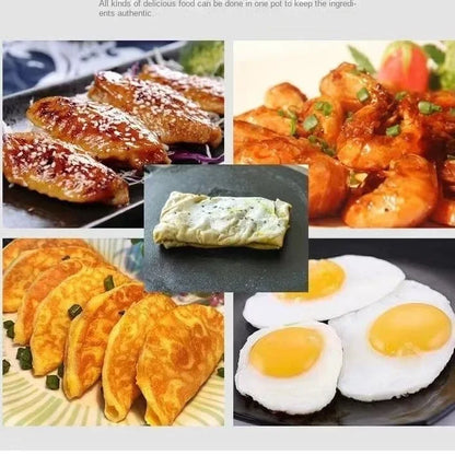 26cm Cast Iron Frying Pan Uncoated Non-stick Egg Pancake Pan Crepe Maker Steak Frying Pot Gas Induction Cooker Kitchen Cookware