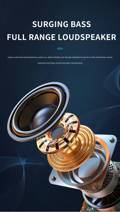 ZEALOT S32 5W Wireless Speakers, Portable Subwoofer Speaker, 1800mAh Battery, 10 Hours Playtime Loud Stereo, Booming Bass.