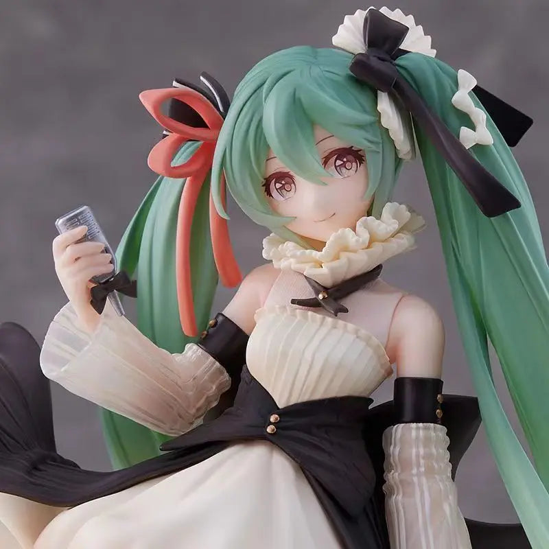 New Anime Miku Cute Kawaii Virtual Singer Miku Manga Statue Figurines Pvc Action Figure 15~25cm