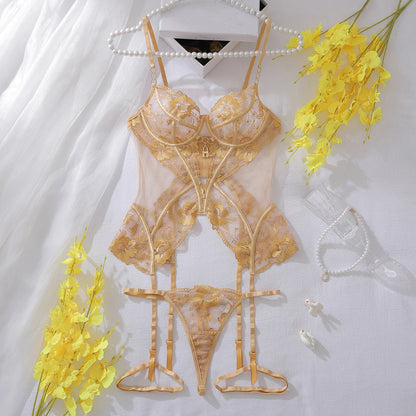 Ellolace Fantasy Lingerie Ultra Hot Lace Sexy Onlyfans Kit Transparent Ensemble Lingeries Femmes Fancy g-String Tulle Underwear