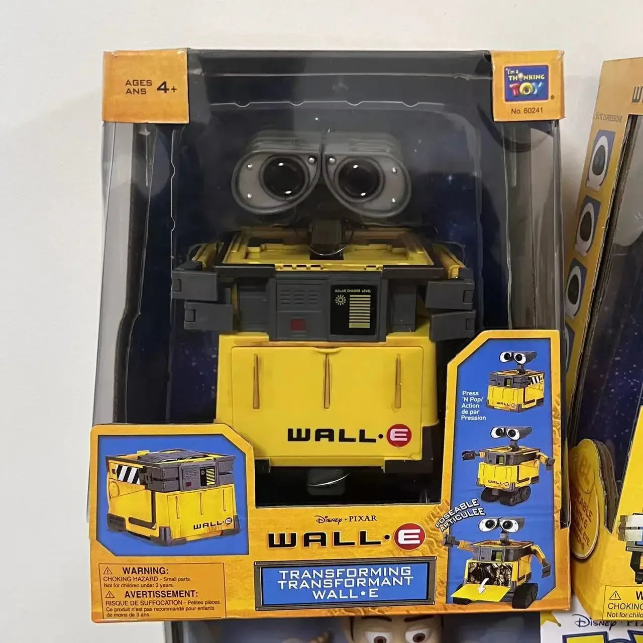 Disney Original Thinkway Toys WALL E Transforming EVE Robot Action Figure Model Toy Kid Christmas Gift for Children Collection