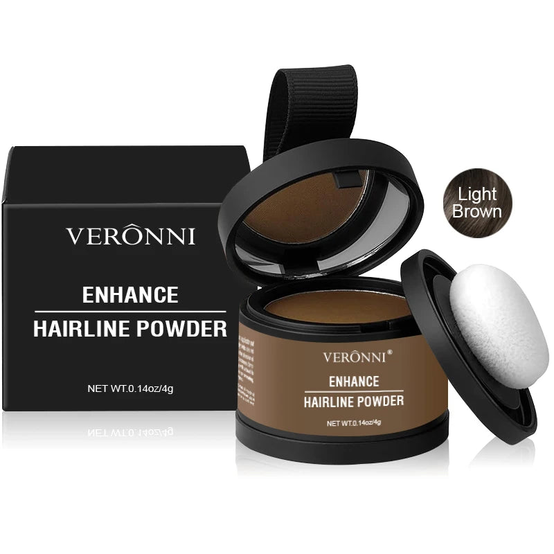Hair Line Powder 4g Black Root Cover Up Natural Instant Waterproof Hairline Shadow Powder Hair Concealer Coverage 14 color