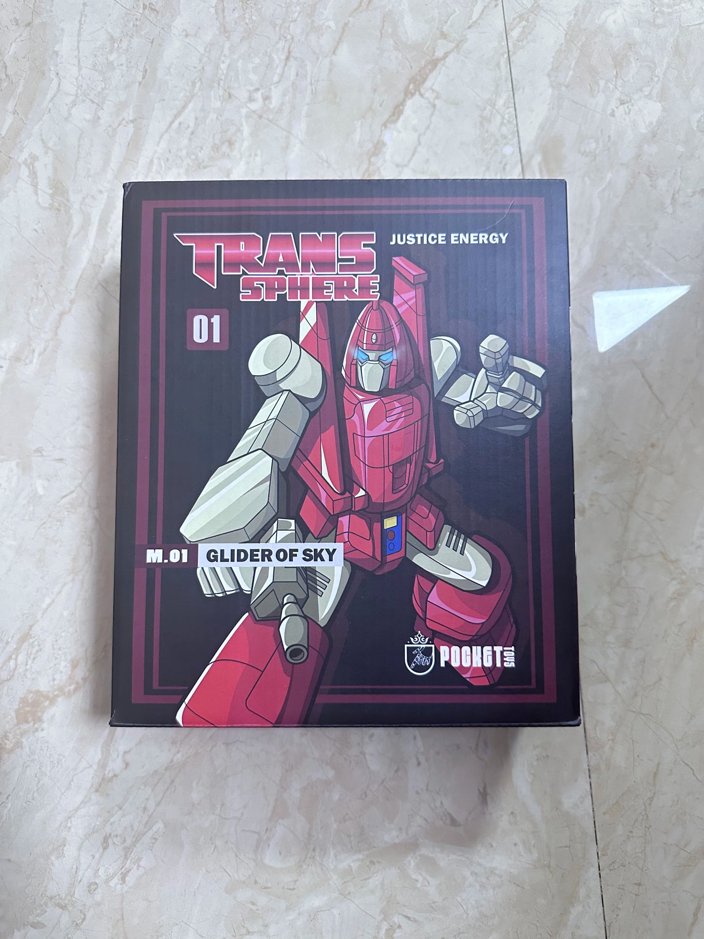 Pocket Toys Pt-M01 PTM01 Transformation Powerglide G1 Glider Of Sky Ko Dx Animated Version Small Scale Robot Action Figure