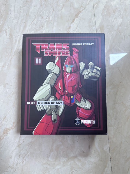 Pocket Toys Pt-M01 PTM01 Transformation Powerglide G1 Glider Of Sky Ko Dx Animated Version Small Scale Robot Action Figure