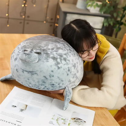 Hot 3D Novelty Throw Pillows Cute Real Life Sea Lion Plush Toys Soft Seal Plush Stuffed Plush Housewarming Party Hold Pillow