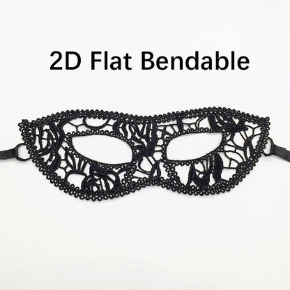Black Color Sexy Women Lace Masquerade Mask for Carnival Halloween Half Face Cosplay Masks Festive Animal Party Supplies