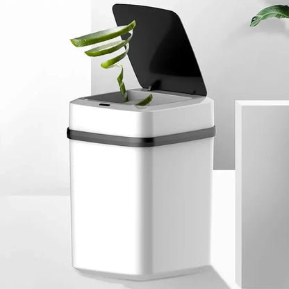 Kitchen Trash Bin 13L Bathroom Touch Trash Can In The Toilet Smart Garbage Bucket Waste Bins Dustbin Smart Trash Can Kitchen