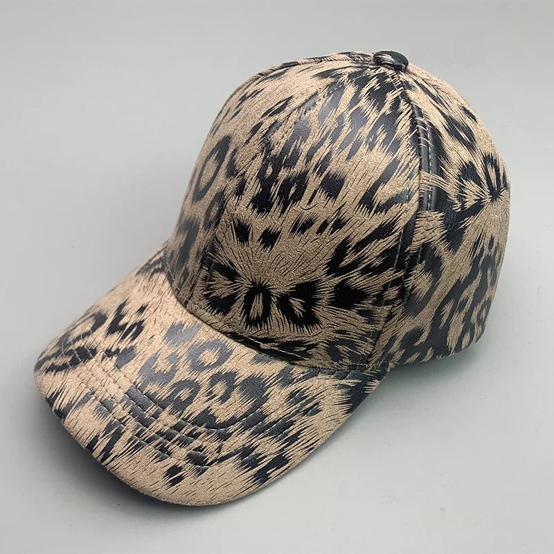 Cool Kpop Serpentine Letter Vegan leather Men Women Baseball Hats Cotton Fashion Breathable Streetwear Funny Sport Hip Hop Caps