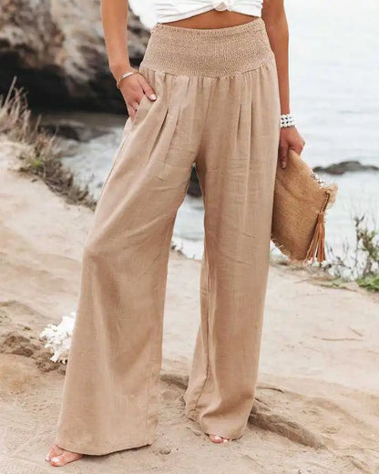 Casual pants, casual style, drawstring, distressed mid waist